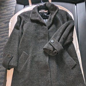 Gray Perry Ellis 100% wool overcoat